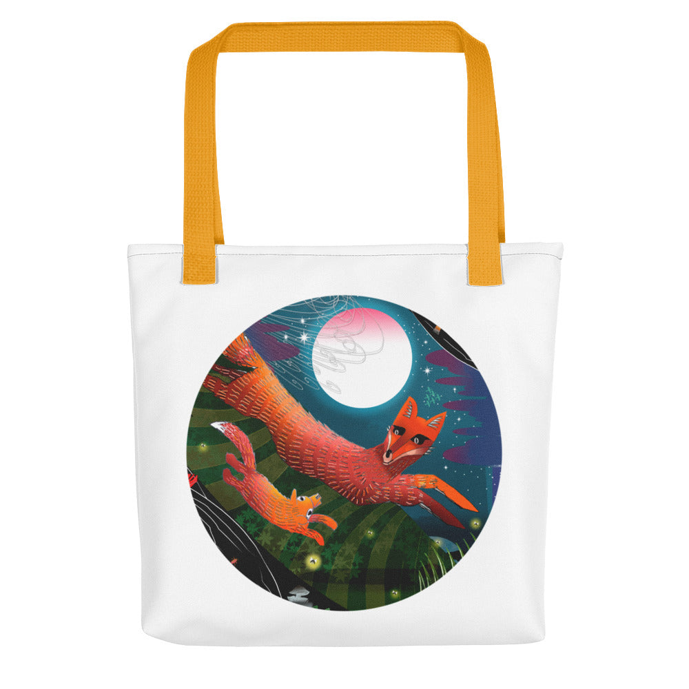 Tote bag, Autumn Foxes