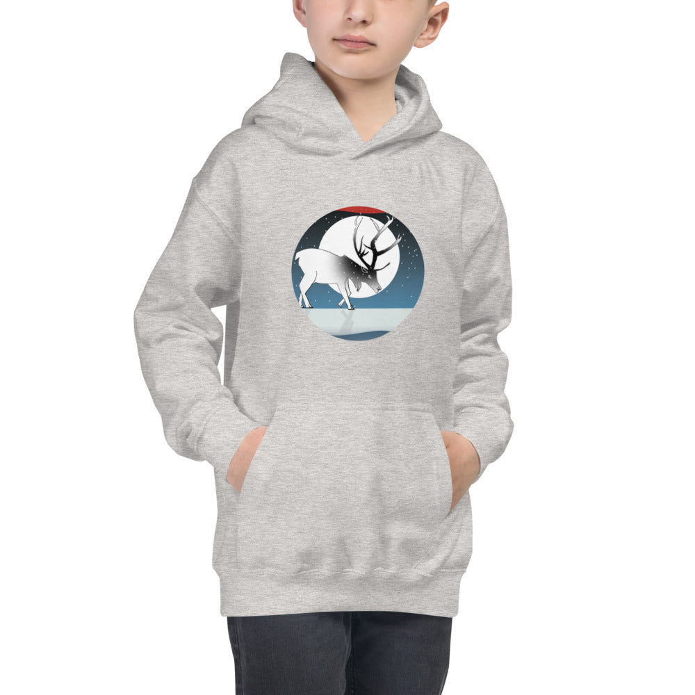 Kids Hoodie, Winter Deer