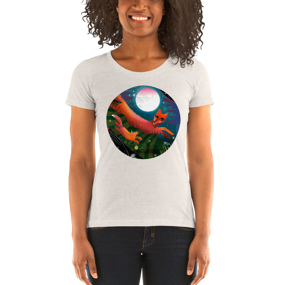 Ladies' short sleeve t-shirt, Autumn Fox