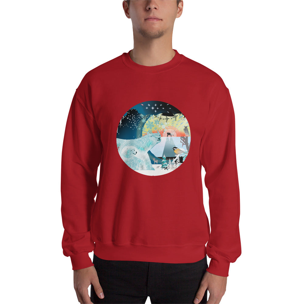 Sweatshirt unisex, Winter Polar Bear