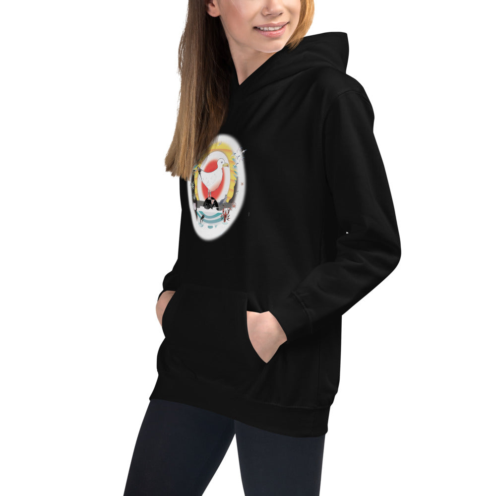 Kids Hoodie, Summer Gull