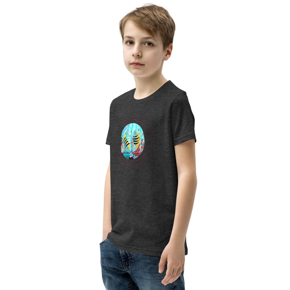 Youth Short Sleeve T-Shirt, Coral Reef Fish