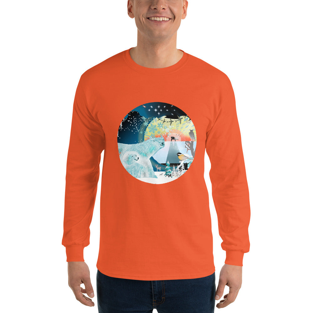 Long Sleeve T-Shirtf, Winter Polar Bear