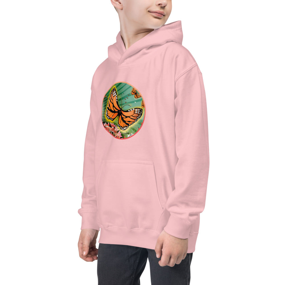 Kids Hoodie, Summer Monarch