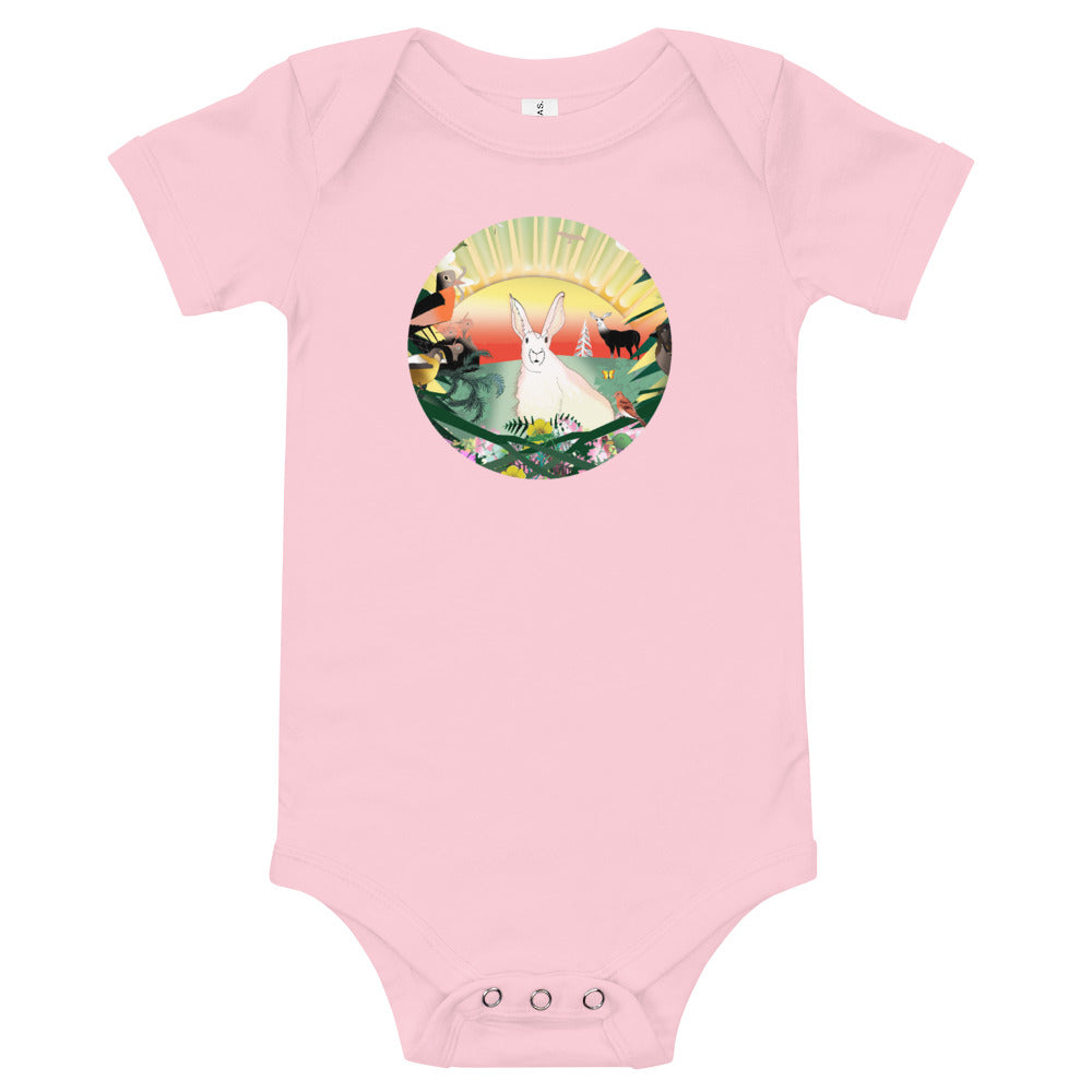 Baby Body Tee, Spring Rabbit