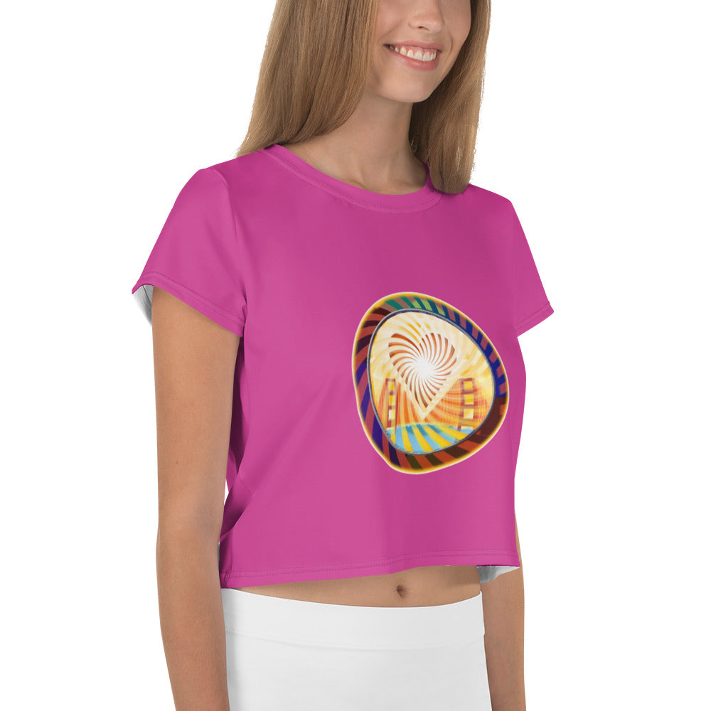 Print Crop Tee, Heart Of San Francisco