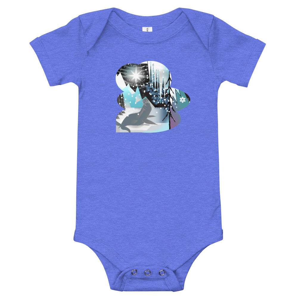 T-Shirt baby onesie, Winter Seal