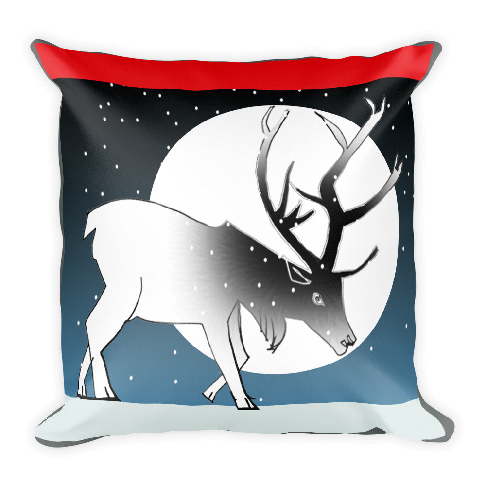 Basic Pillow, Winter Deer