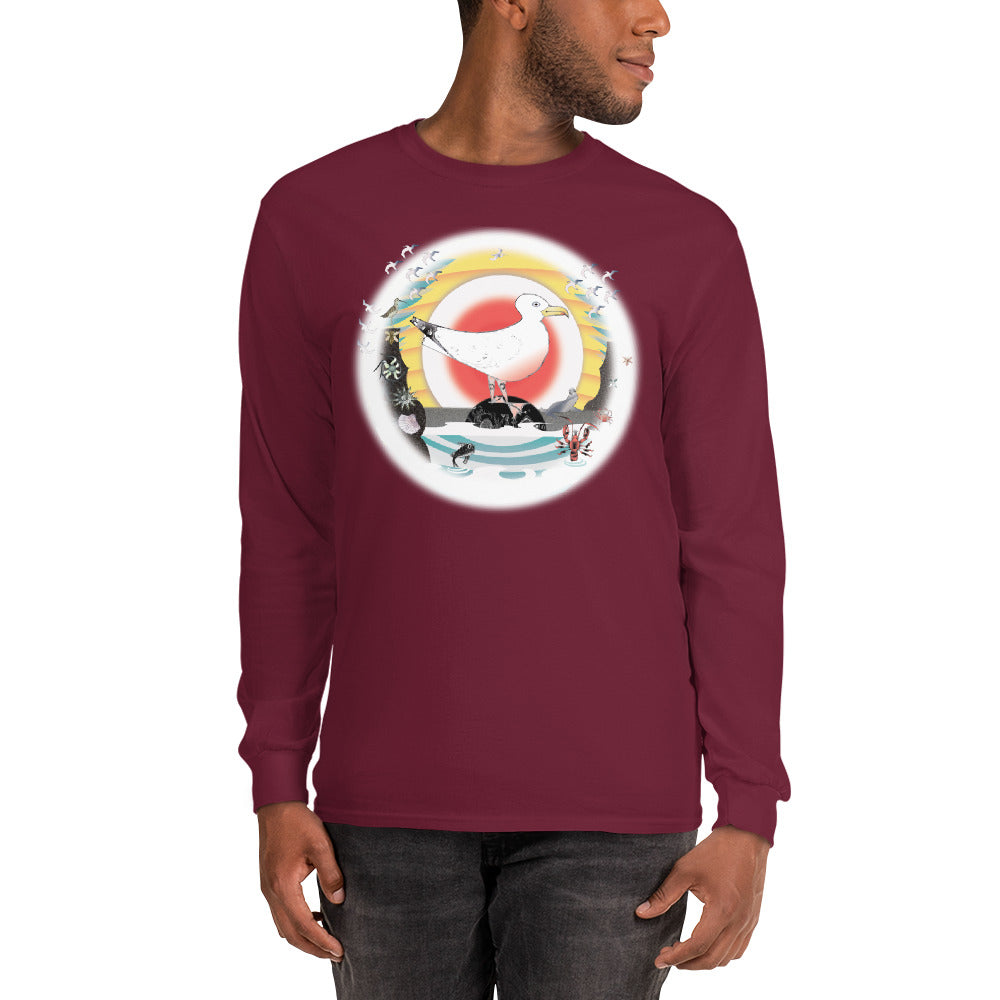 Long Sleeve T-Shirt, Summer Gull