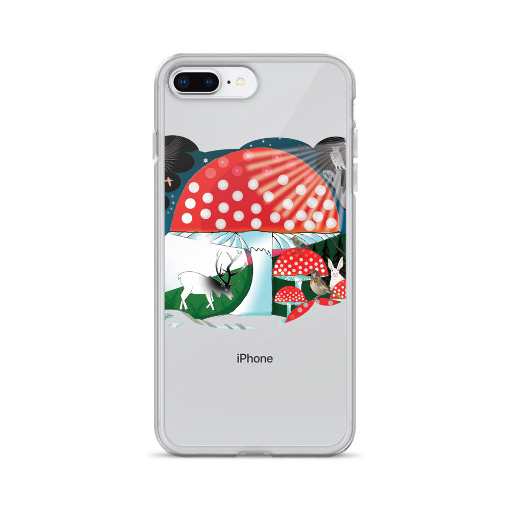 iPhone Case, Winter Mushroom
