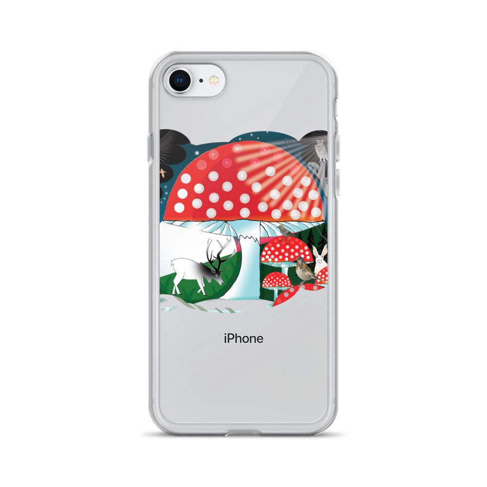 iPhone Case, Winter Mushroom