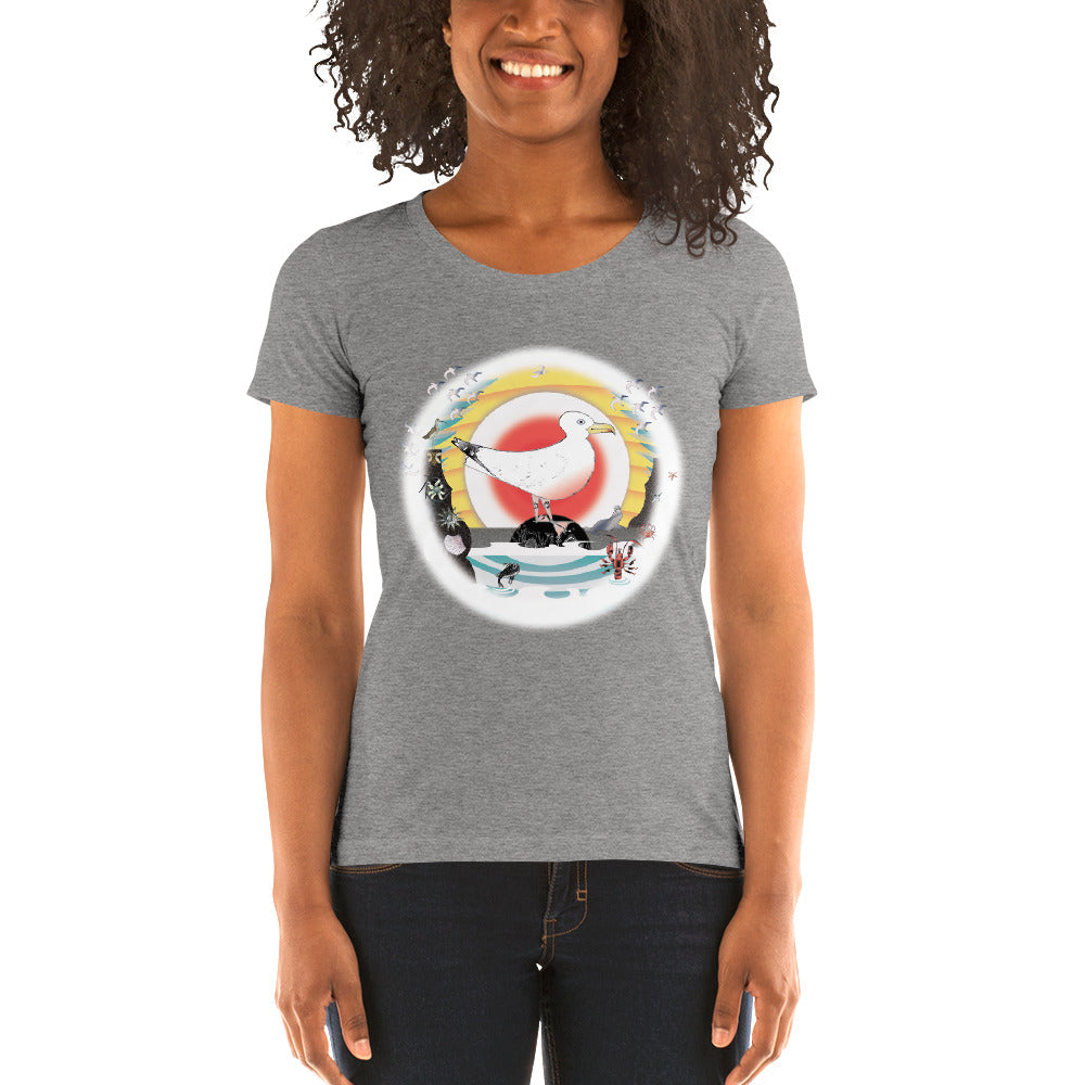 Ladies' short sleeve t-shirt, Summer Gull