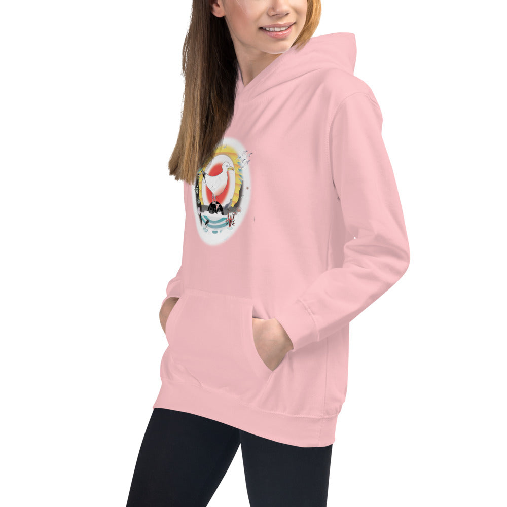 Kids Hoodie, Summer Gull