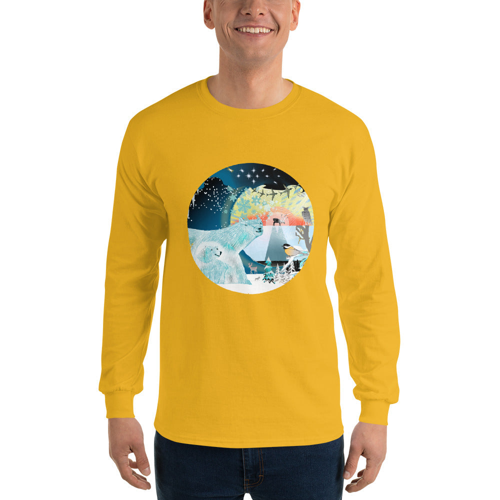 Long Sleeve T-Shirtf, Winter Polar Bear