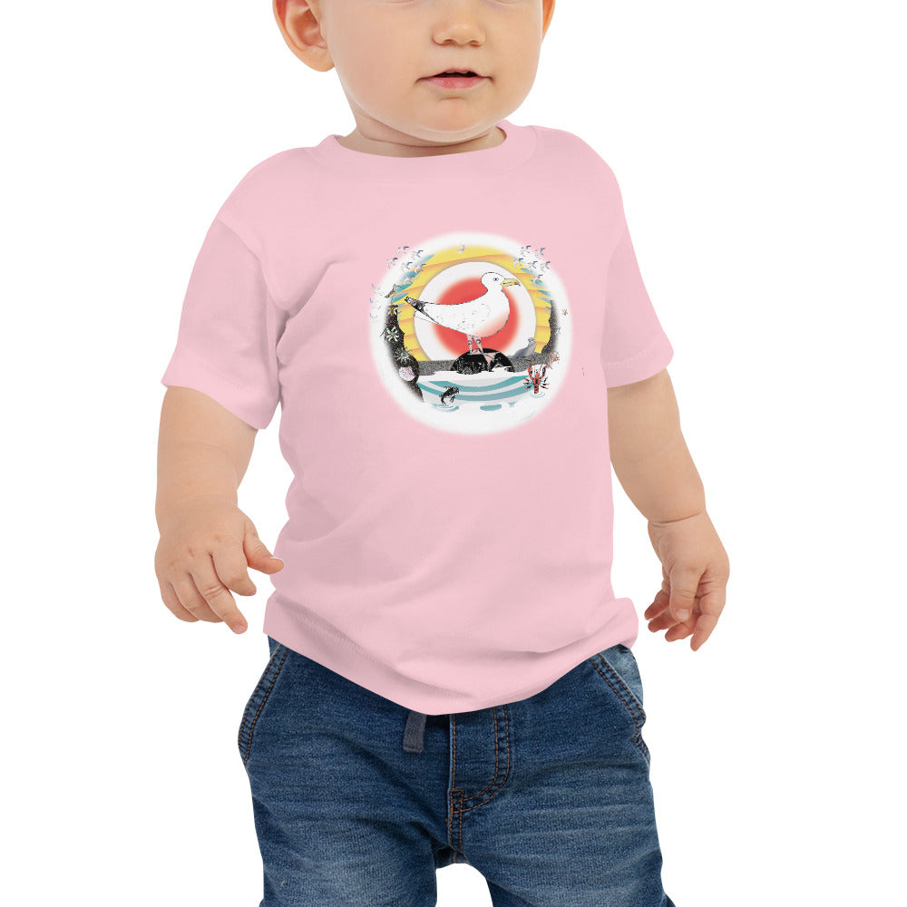 Baby Jersey Short Sleeve Tee, Summer Gull