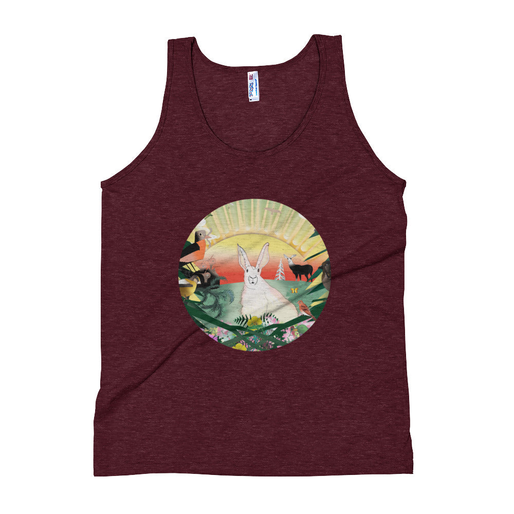 Unisex Tank Top, Spring Rabbit