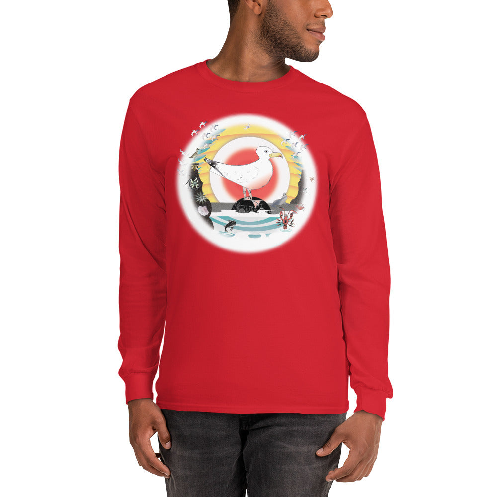 Long Sleeve T-Shirt, Summer Gull