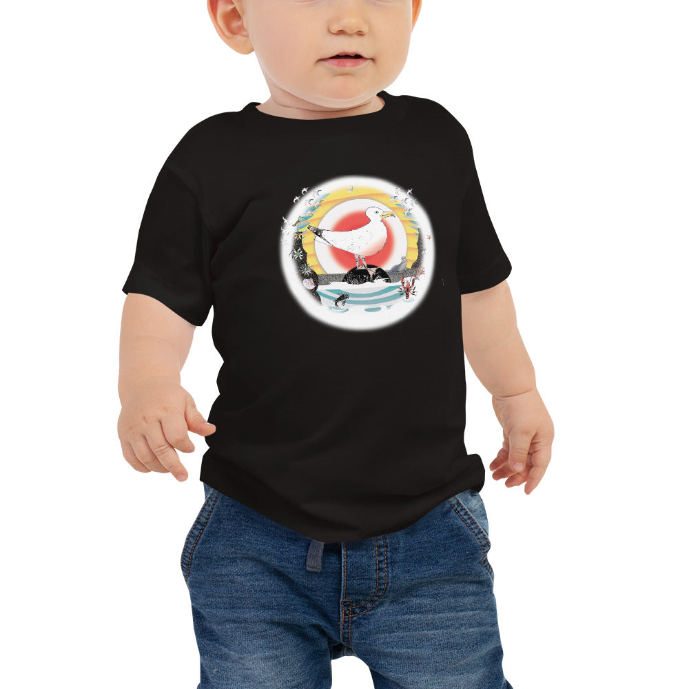 Baby Jersey Short Sleeve Tee, Summer Gull