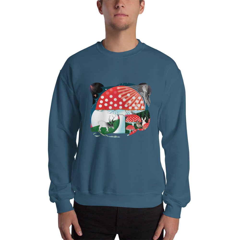Sweatshirt, Winter Mushroom