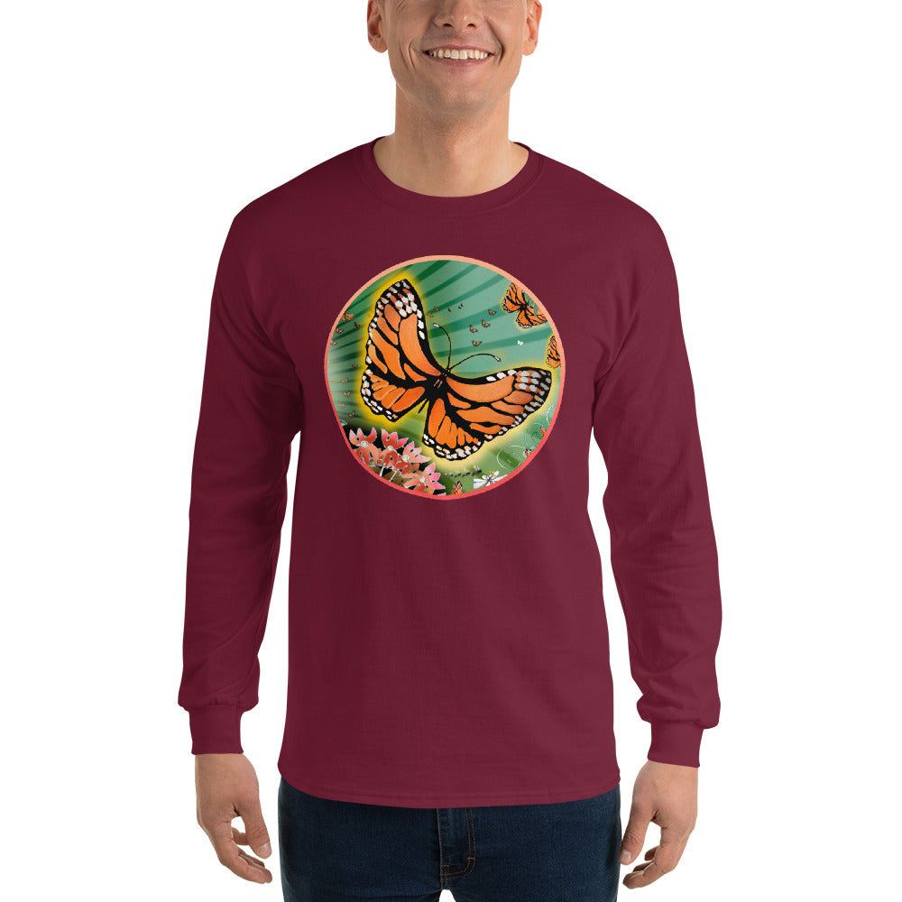 Long Sleeve T-Shirt, Summer Monarch