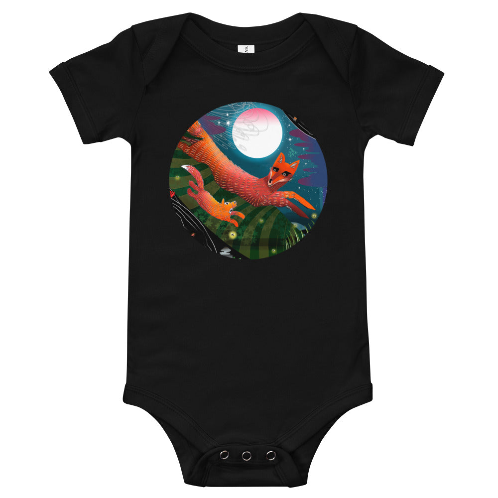Baby Onesie, Autumn Fox