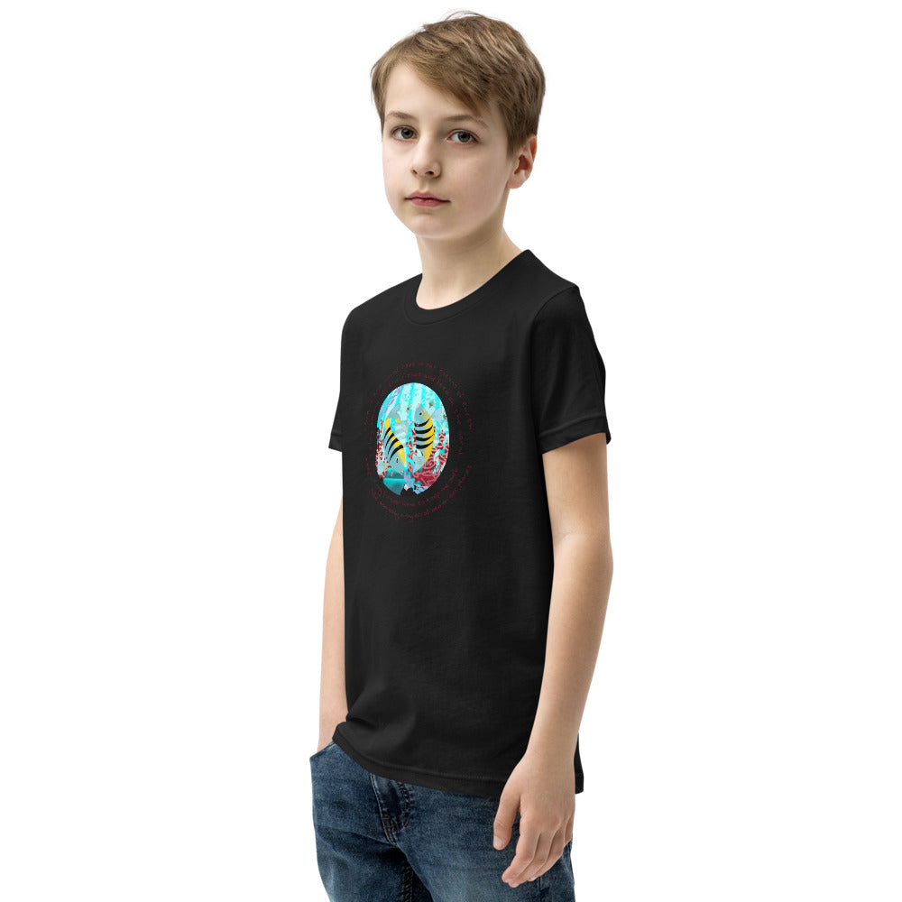 Youth Short Sleeve T-Shirt, Coral Reef Fish