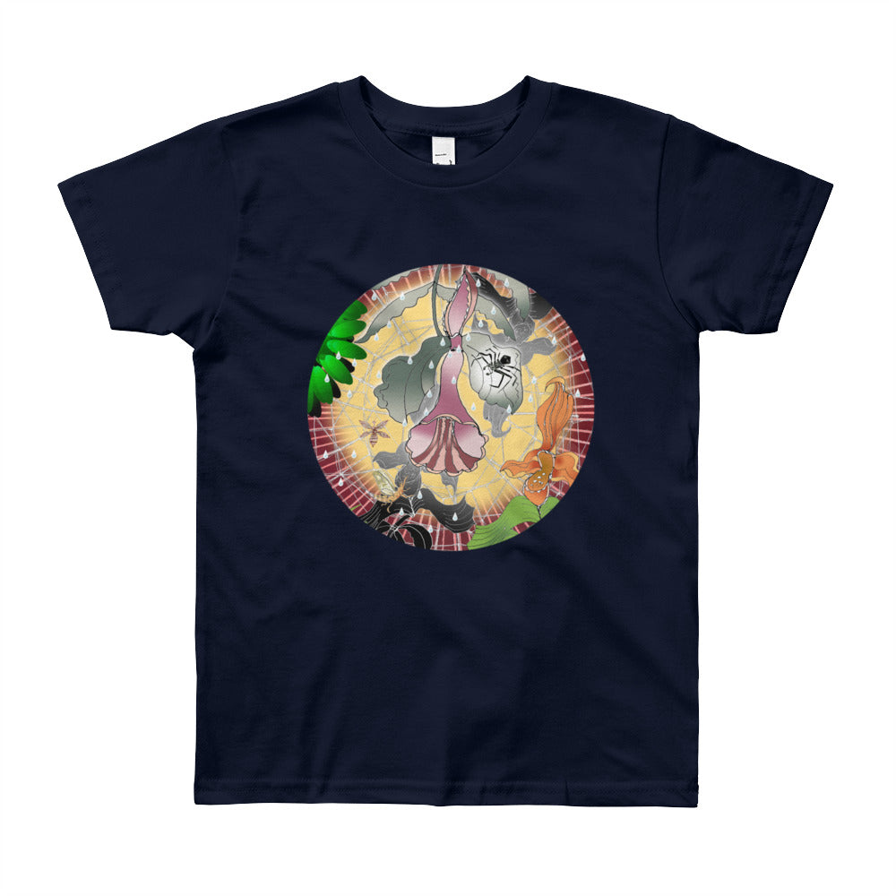 Youth Short Sleeve T-Shirt, Summer Spider