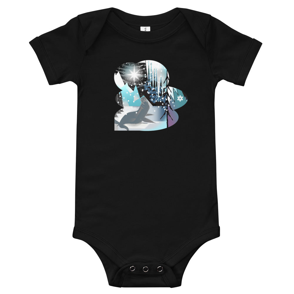 T-Shirt baby onesie, Winter Seal