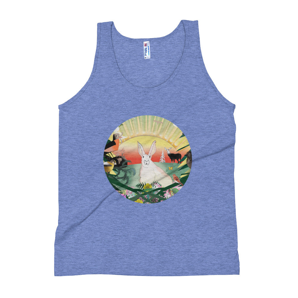 Unisex Tank Top, Spring Rabbit
