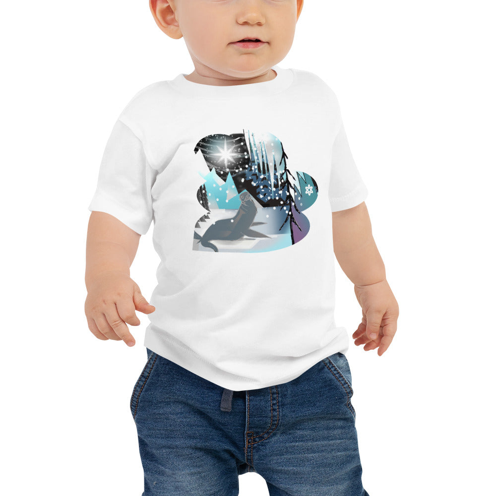 Baby Jersey Short Sleeve Tee, Winter Seal