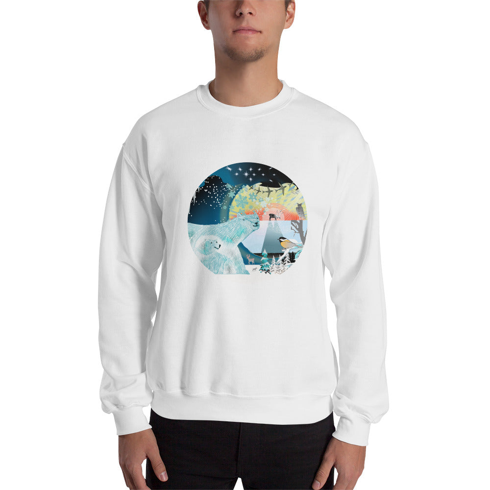 Sweatshirt unisex, Winter Polar Bear