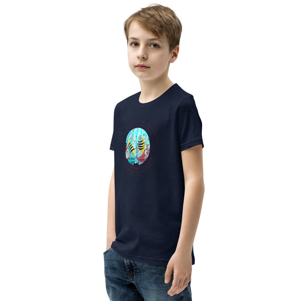Youth Short Sleeve T-Shirt, Coral Reef Fish