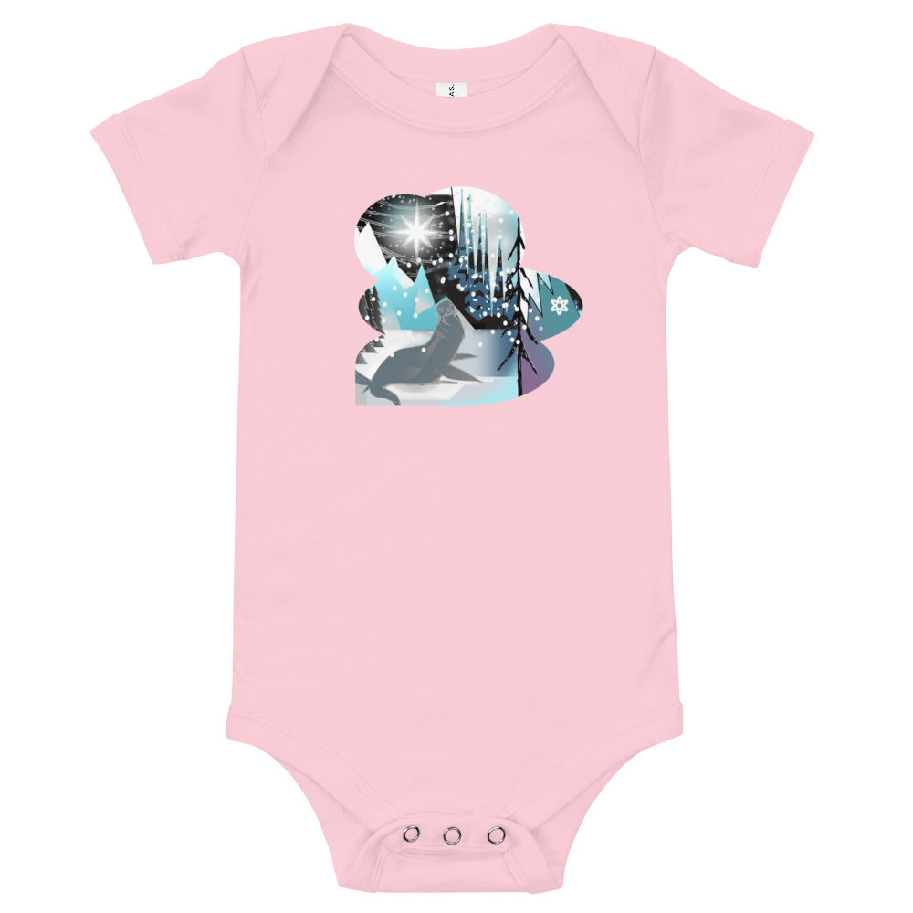 T-Shirt baby onesie, Winter Seal