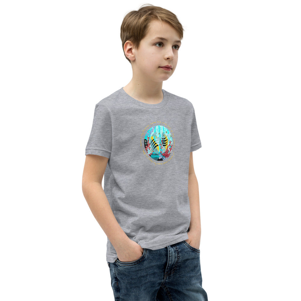 Youth Short Sleeve T-Shirt, Coral Reef Fish