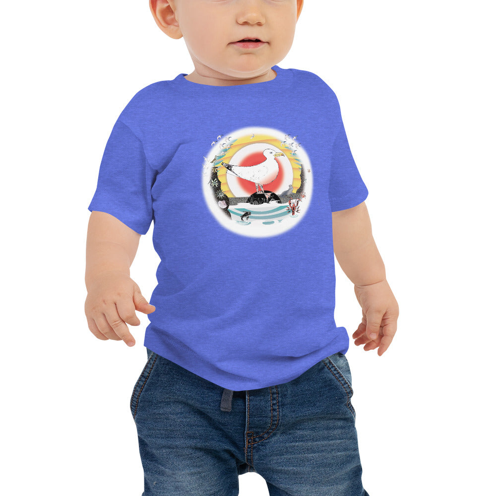 Baby Jersey Short Sleeve Tee, Summer Gull