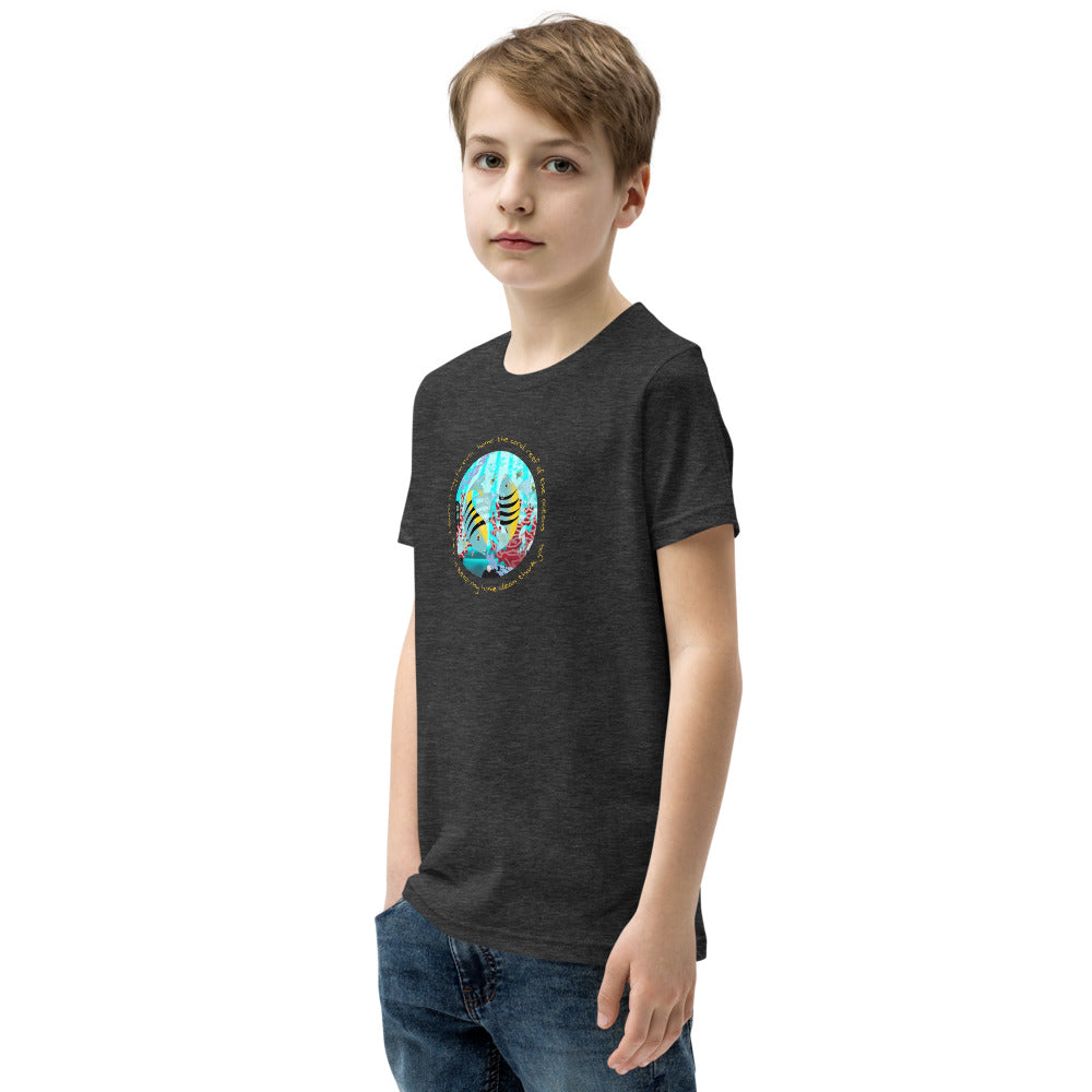 Youth Short Sleeve T-Shirt, Coral Reef Fish
