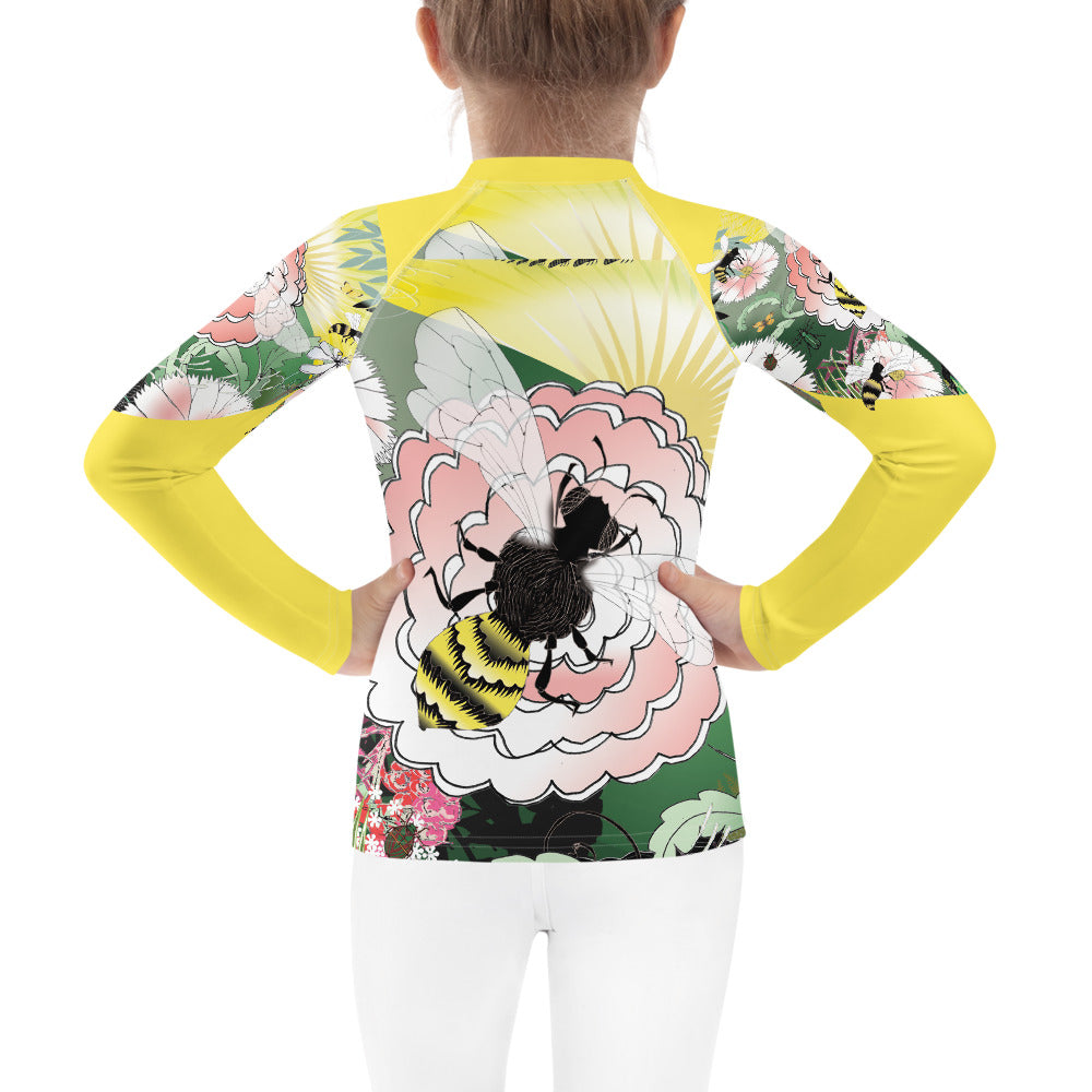 Kids Rash Guard, Honey Bee