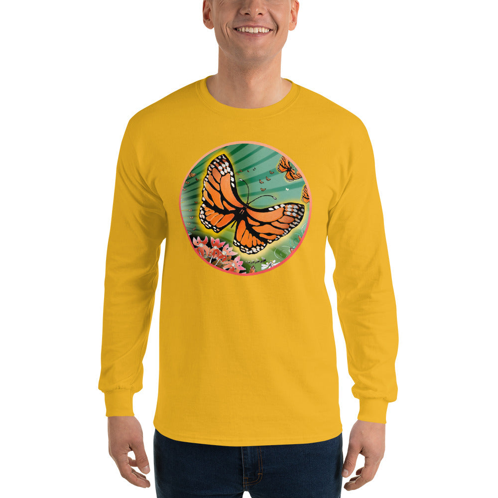 Long Sleeve T-Shirt, Summer Monarch