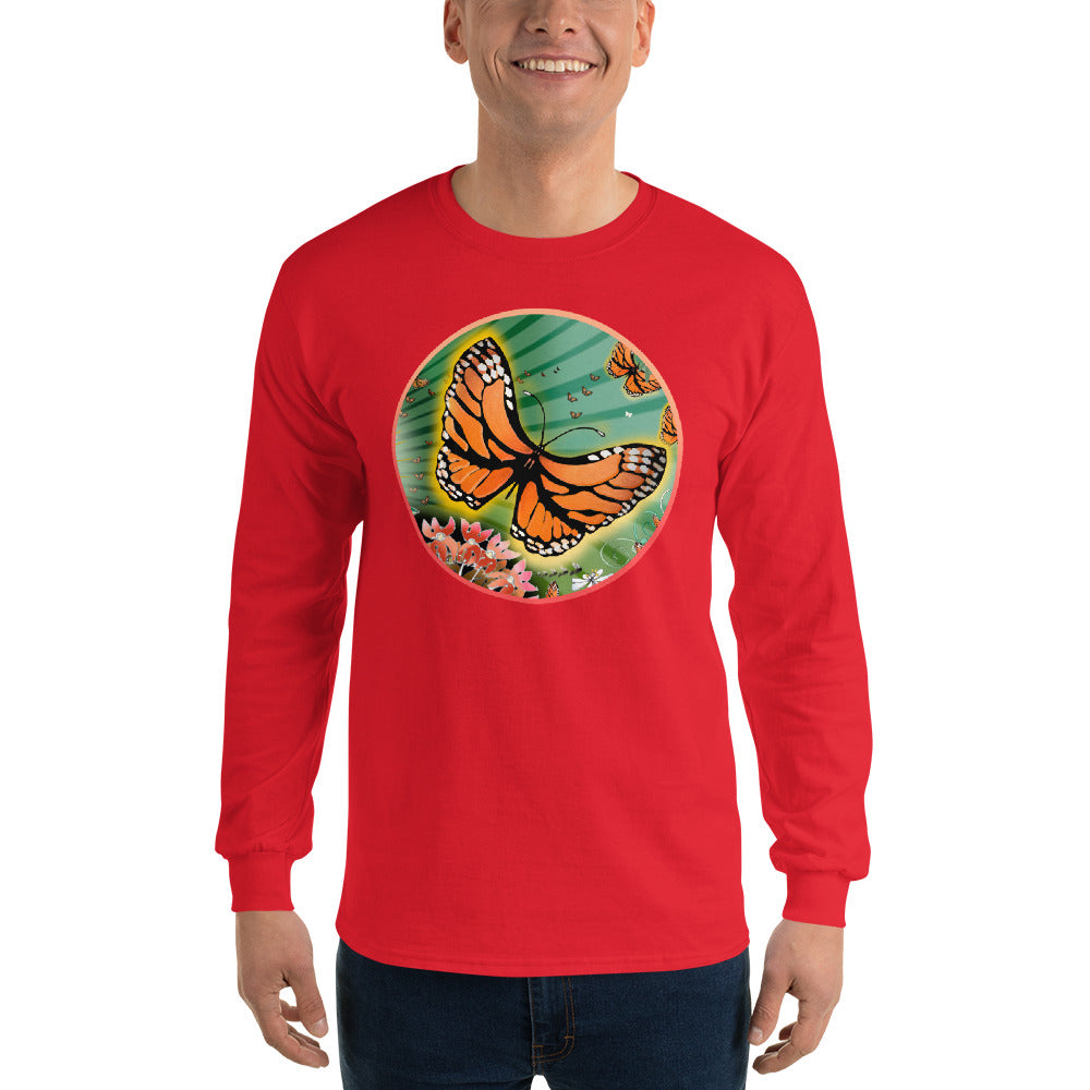 Long Sleeve T-Shirt, Summer Monarch