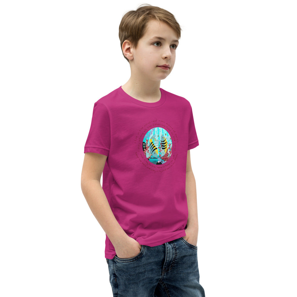 Youth Short Sleeve T-Shirt, Coral Reef Fish