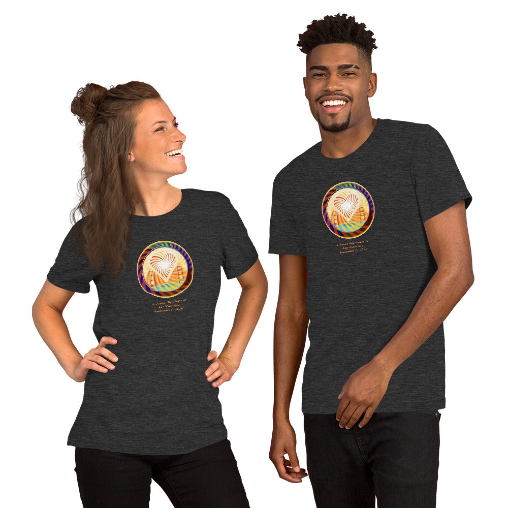 Short Sleeved Unisex T-Shirt, The Heart of San Francisco
