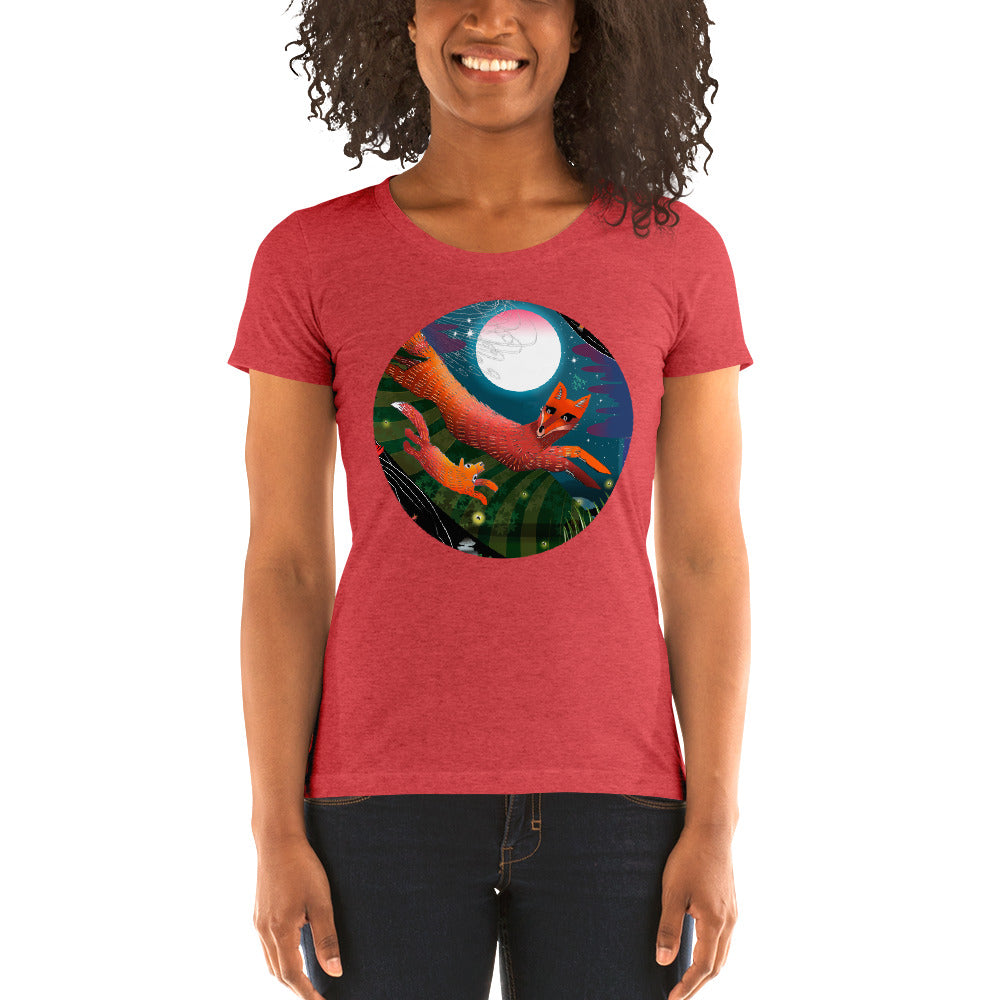 Ladies' short sleeve t-shirt, Autumn Fox