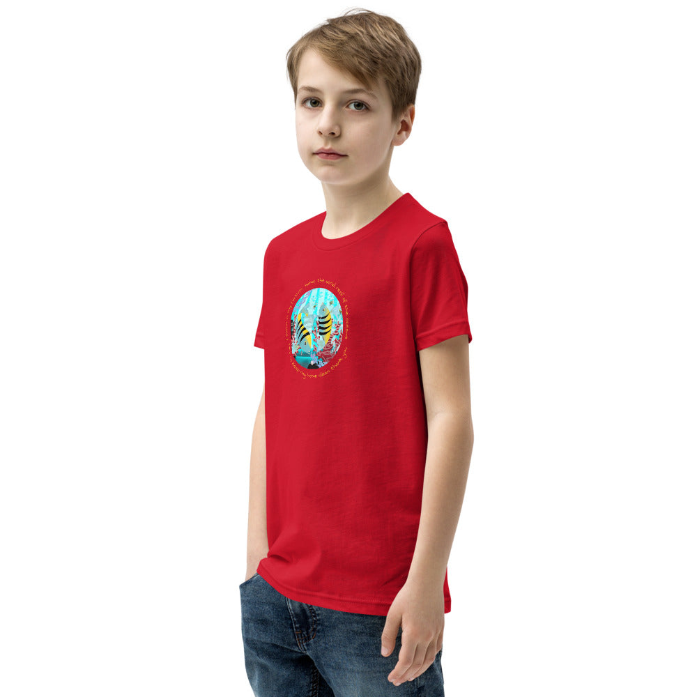 Youth Short Sleeve T-Shirt, Coral Reef Fish