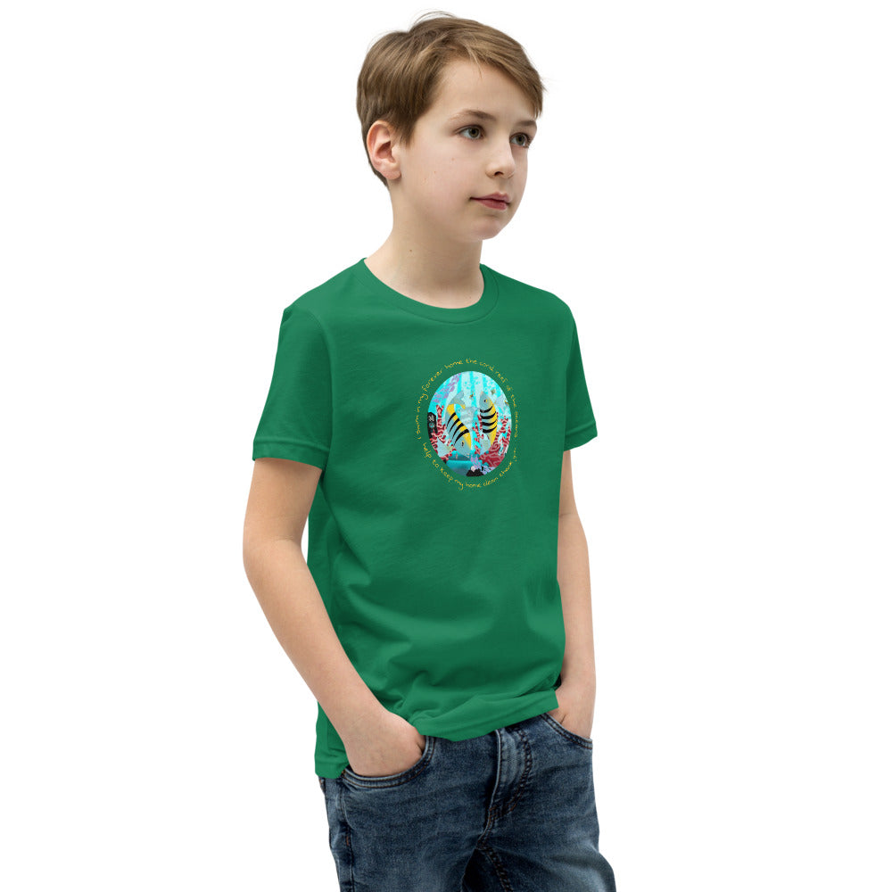Youth Short Sleeve T-Shirt, Coral Reef Fish