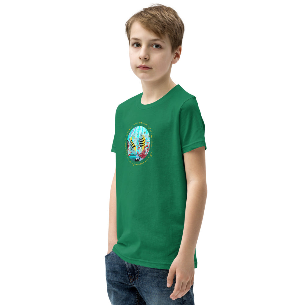 Youth Short Sleeve T-Shirt, Coral Reef Fish