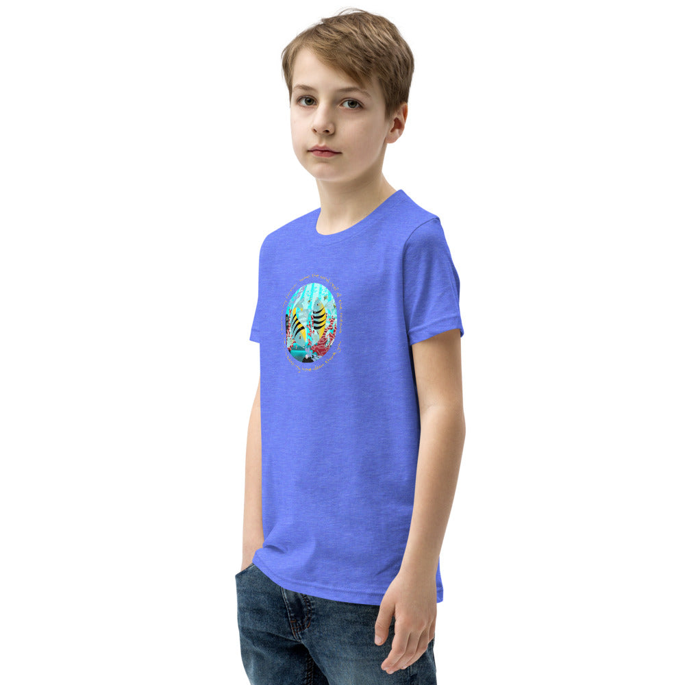 Youth Short Sleeve T-Shirt, Coral Reef Fish