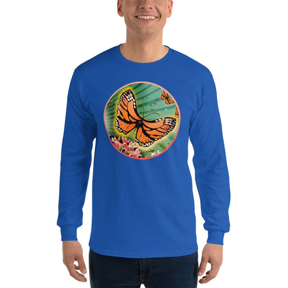 Long Sleeve T-Shirt, Summer Monarch