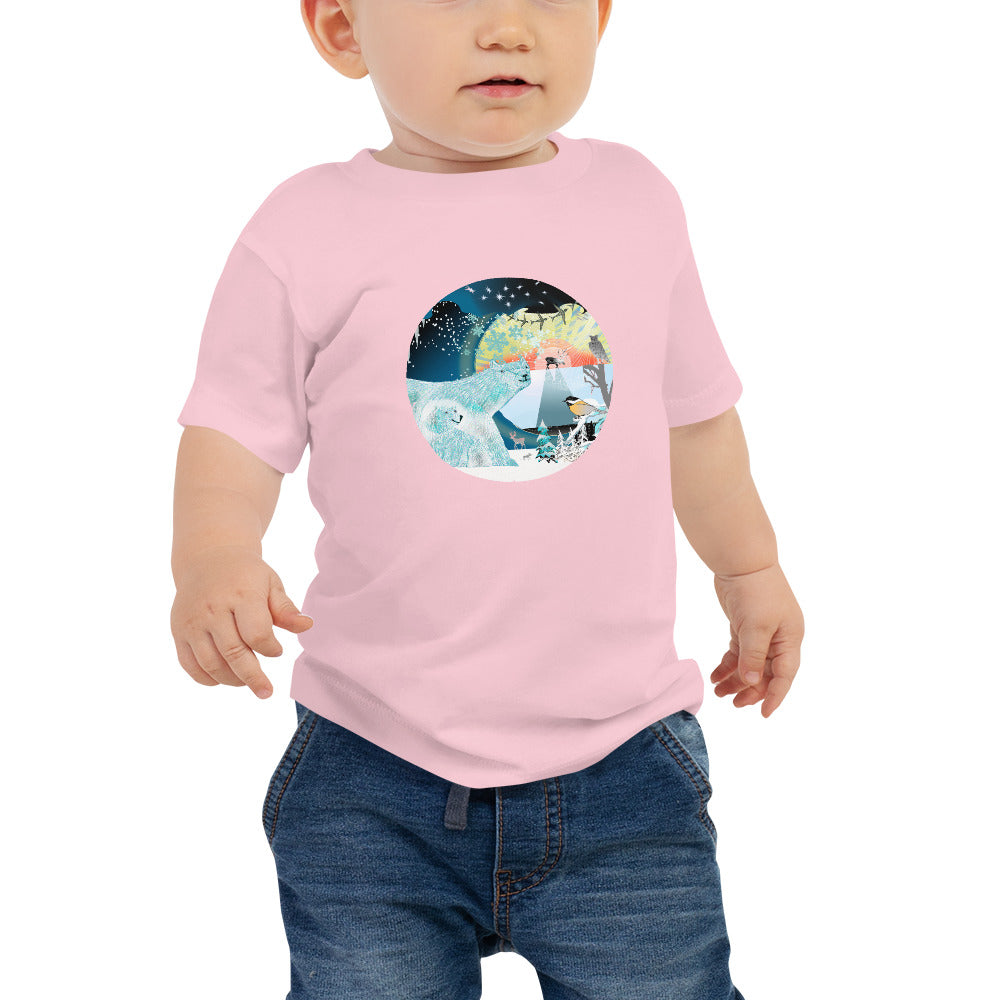 Baby Jersey Short Sleeve Tee, Winter Bear