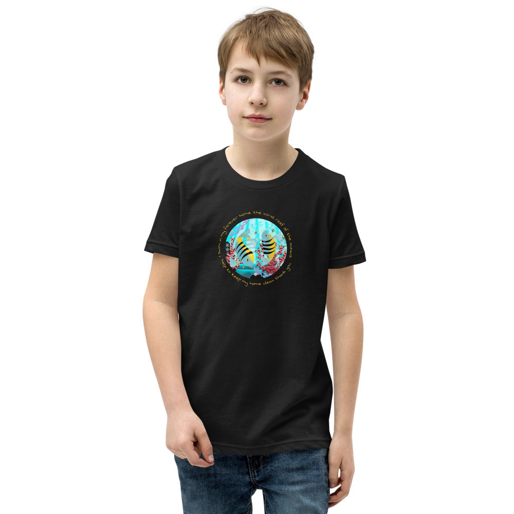 Youth Short Sleeve T-Shirt, Coral Reef Fish