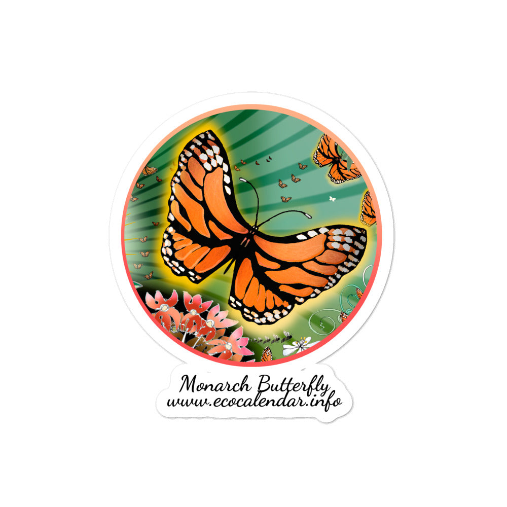 Bubble-free stickers, Summer Monarch